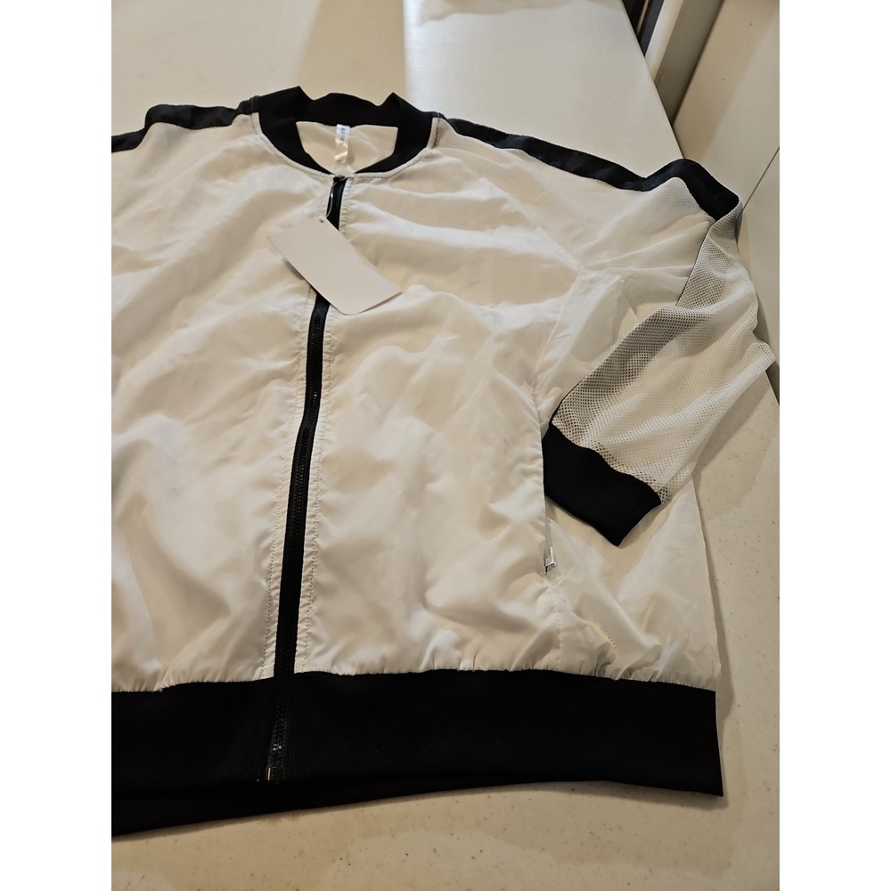 Fabletics Atlanta Jacket Lightweight White/Black … - image 2